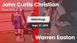 Matchup: John Curtis vs. Warren Easton 2018