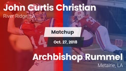 Matchup: John Curtis vs. Archbishop Rummel  2018