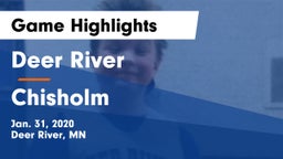 Deer River  vs Chisholm  Game Highlights - Jan. 31, 2020