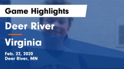 Deer River  vs Virginia  Game Highlights - Feb. 22, 2020