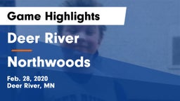 Deer River  vs Northwoods Game Highlights - Feb. 28, 2020