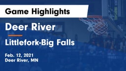 Deer River  vs Littlefork-Big Falls  Game Highlights - Feb. 12, 2021