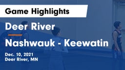 Deer River  vs Nashwauk - Keewatin  Game Highlights - Dec. 10, 2021
