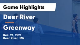 Deer River  vs Greenway  Game Highlights - Dec. 21, 2021