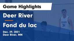Deer River  vs Fond du lac Game Highlights - Dec. 29, 2021