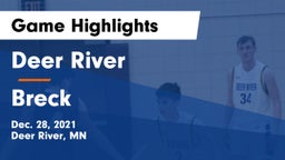 Deer River  vs Breck Game Highlights - Dec. 28, 2021