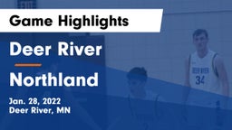 Deer River  vs Northland Game Highlights - Jan. 28, 2022