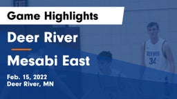 Deer River  vs Mesabi East Game Highlights - Feb. 15, 2022