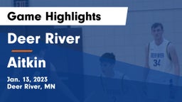 Deer River  vs Aitkin  Game Highlights - Jan. 13, 2023