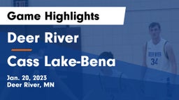 Deer River  vs Cass Lake-Bena  Game Highlights - Jan. 20, 2023