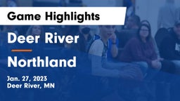 Deer River  vs Northland  Game Highlights - Jan. 27, 2023