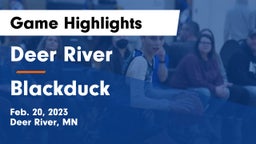 Deer River  vs Blackduck  Game Highlights - Feb. 20, 2023