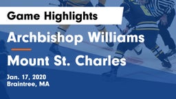 Archbishop Williams  vs Mount St. Charles Game Highlights - Jan. 17, 2020