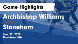 Archbishop Williams  vs Stoneham  Game Highlights - Jan. 22, 2020