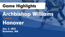 Archbishop Williams  vs Hanover  Game Highlights - Jan. 2, 2023