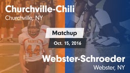 Matchup: Churchville-Chili vs. Webster-Schroeder  2016