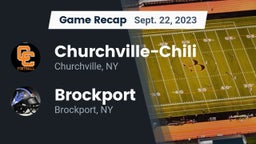 Recap: Churchville-Chili  vs. Brockport  2023