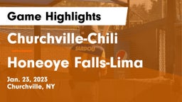 Churchville-Chili  vs Honeoye Falls-Lima  Game Highlights - Jan. 23, 2023
