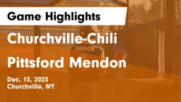 Churchville-Chili  vs Pittsford Mendon  Game Highlights - Dec. 13, 2023