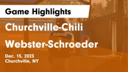 Churchville-Chili  vs Webster-Schroeder  Game Highlights - Dec. 15, 2023