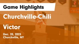 Churchville-Chili  vs Victor  Game Highlights - Dec. 20, 2023