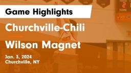 Churchville-Chili  vs Wilson Magnet  Game Highlights - Jan. 3, 2024