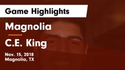 Magnolia  vs C.E. King  Game Highlights - Nov. 15, 2018