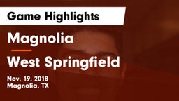 Magnolia  vs West Springfield  Game Highlights - Nov. 19, 2018