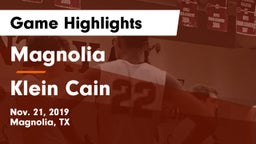 Magnolia  vs Klein Cain Game Highlights - Nov. 21, 2019