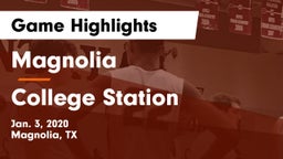 Magnolia  vs College Station  Game Highlights - Jan. 3, 2020