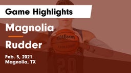 Magnolia  vs Rudder  Game Highlights - Feb. 5, 2021