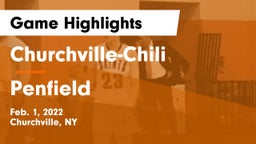 Churchville-Chili  vs Penfield  Game Highlights - Feb. 1, 2022