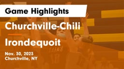 Churchville-Chili  vs  Irondequoit  Game Highlights - Nov. 30, 2023