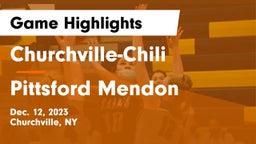 Churchville-Chili  vs Pittsford Mendon  Game Highlights - Dec. 12, 2023
