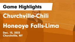 Churchville-Chili  vs Honeoye Falls-Lima  Game Highlights - Dec. 15, 2023
