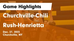 Churchville-Chili  vs Rush-Henrietta  Game Highlights - Dec. 27, 2023