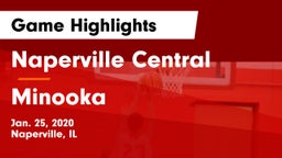 Naperville Central  vs Minooka  Game Highlights - Jan. 25, 2020