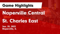 Naperville Central  vs St. Charles East  Game Highlights - Jan. 25, 2023