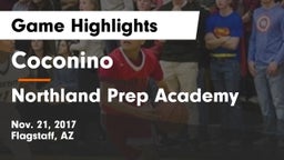 Coconino  vs Northland Prep Academy  Game Highlights - Nov. 21, 2017