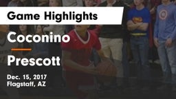 Coconino  vs Prescott Game Highlights - Dec. 15, 2017