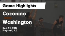 Coconino  vs Washington Game Highlights - Dec. 21, 2017