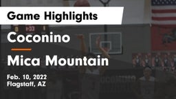 Coconino  vs Mica Mountain Game Highlights - Feb. 10, 2022