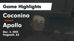Coconino  vs Apollo  Game Highlights - Dec. 4, 2023
