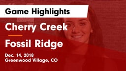 Cherry Creek  vs Fossil Ridge  Game Highlights - Dec. 14, 2018