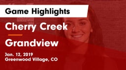 Cherry Creek  vs Grandview  Game Highlights - Jan. 12, 2019