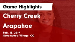 Cherry Creek  vs Arapahoe  Game Highlights - Feb. 15, 2019