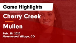 Cherry Creek  vs Mullen Game Highlights - Feb. 10, 2020