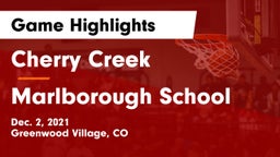 Cherry Creek  vs Marlborough School Game Highlights - Dec. 2, 2021