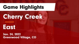Cherry Creek  vs East Game Highlights - Jan. 24, 2022