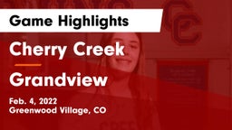 Cherry Creek  vs Grandview  Game Highlights - Feb. 4, 2022